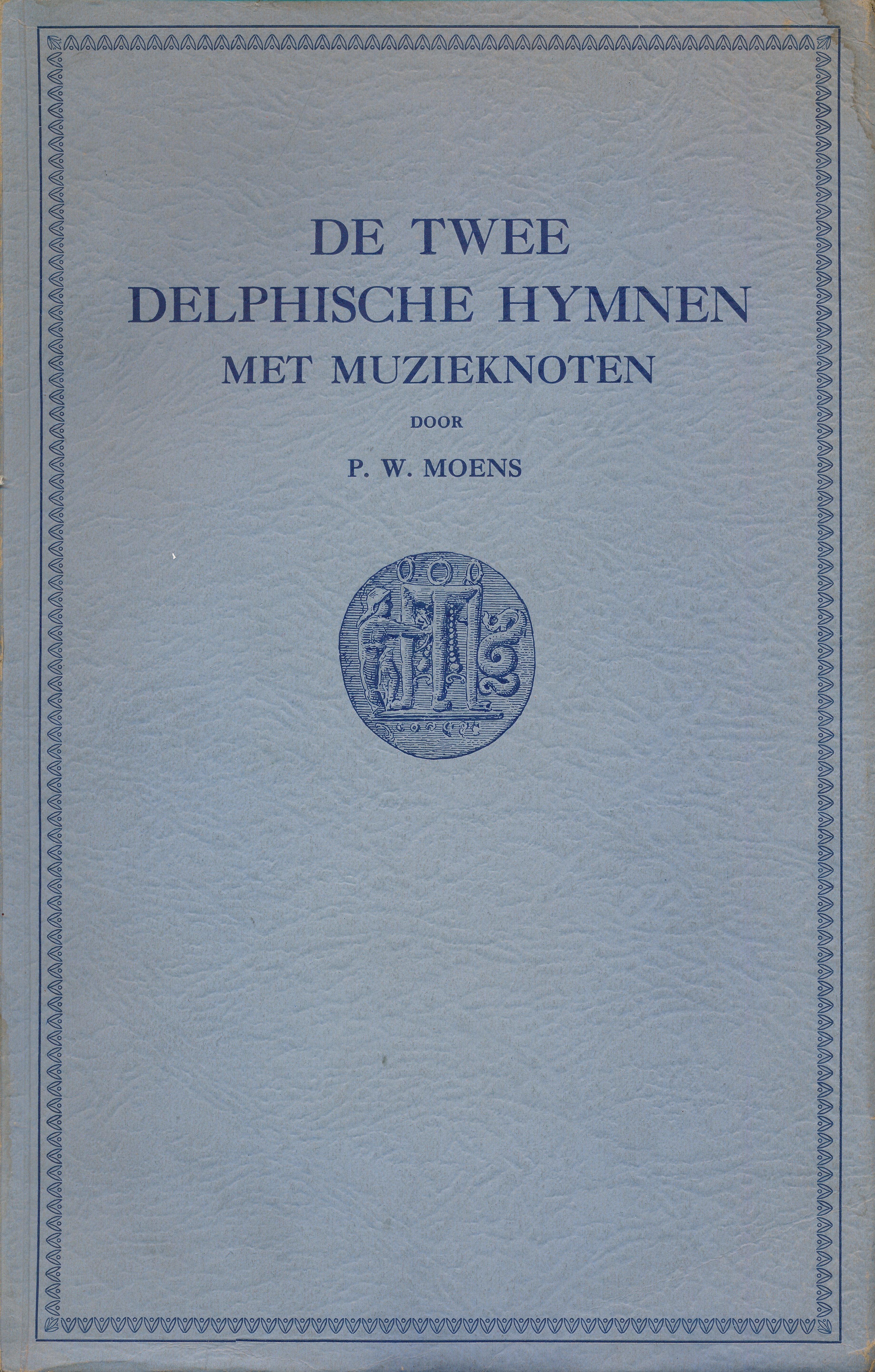 De twee Delphische Hymnen met Muziekonoten