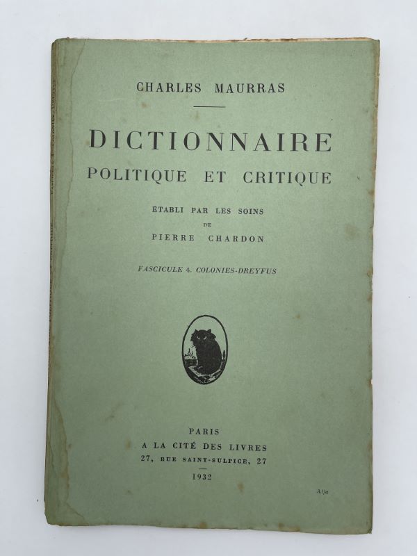 Dictionnaire politique et critique, fascicule 4: Colonies-Dreyfus