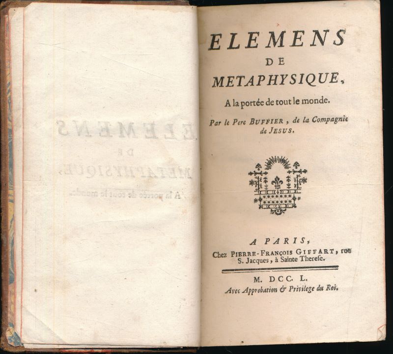 Eléments de métaphysique à la portée de tout le monde …