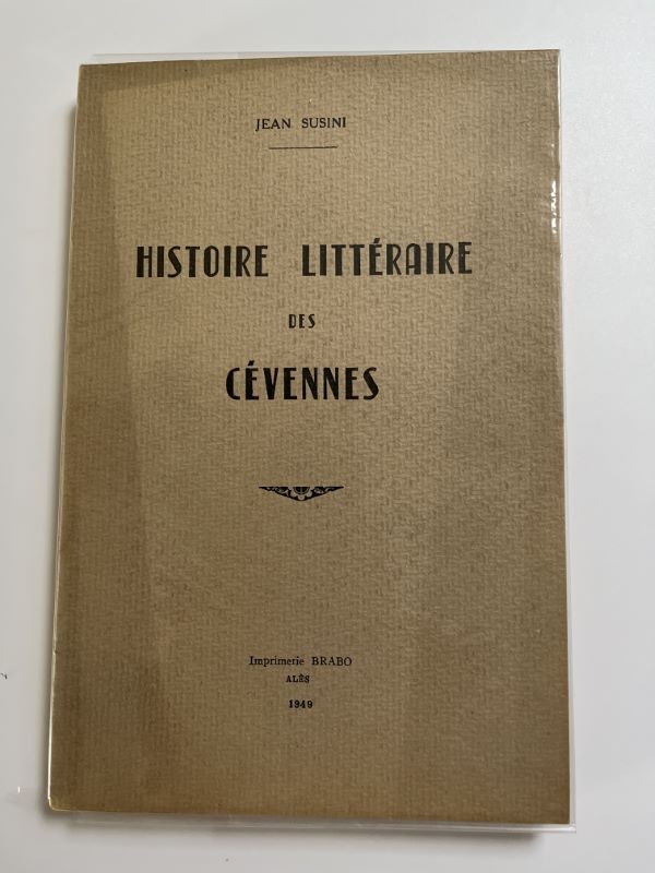 Histoire littéraire des Cévennes