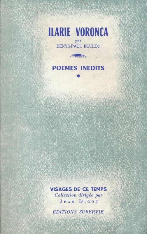 Ilarie Voronca. Poèmes inédits