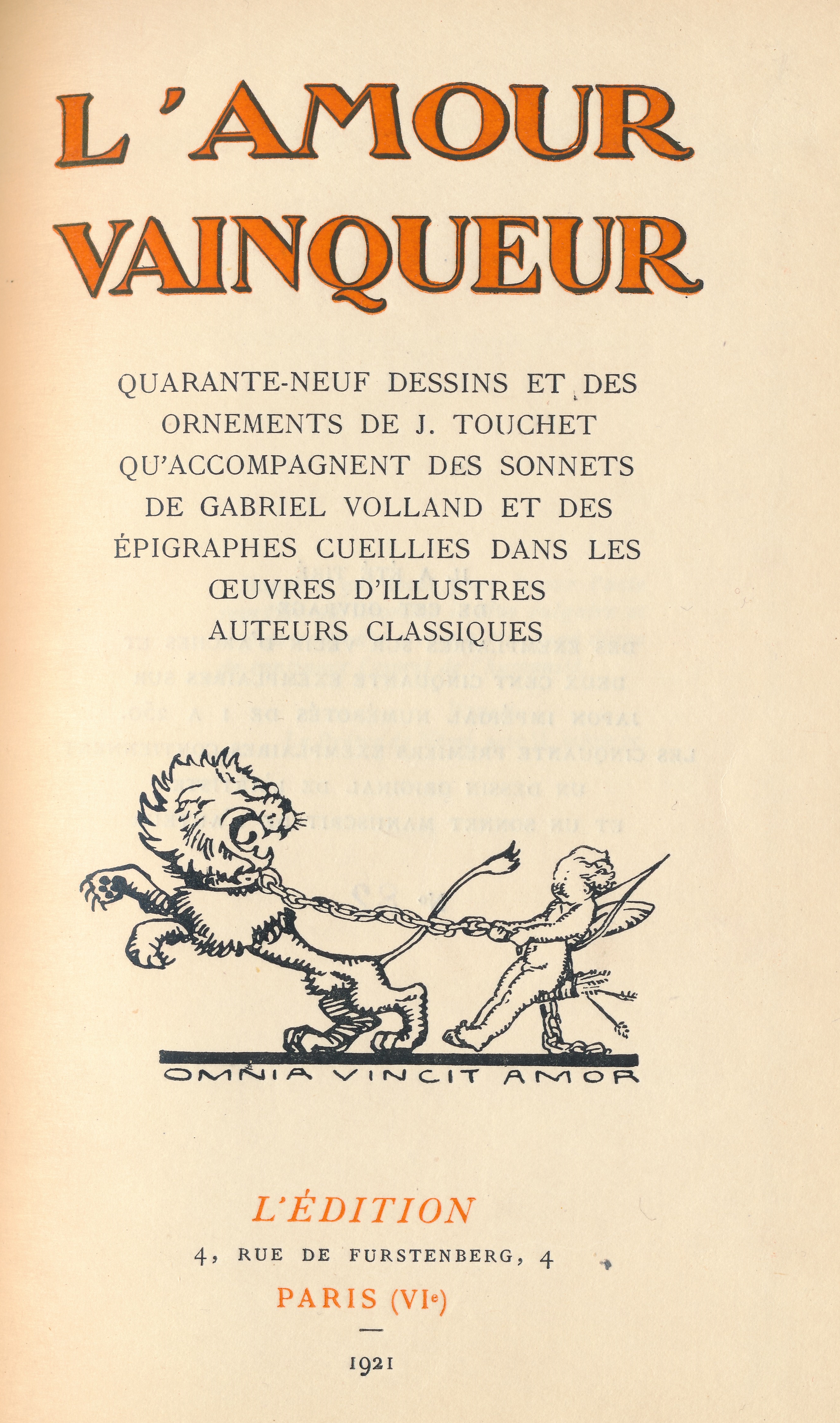 L'AMOUR VAINQUEUR