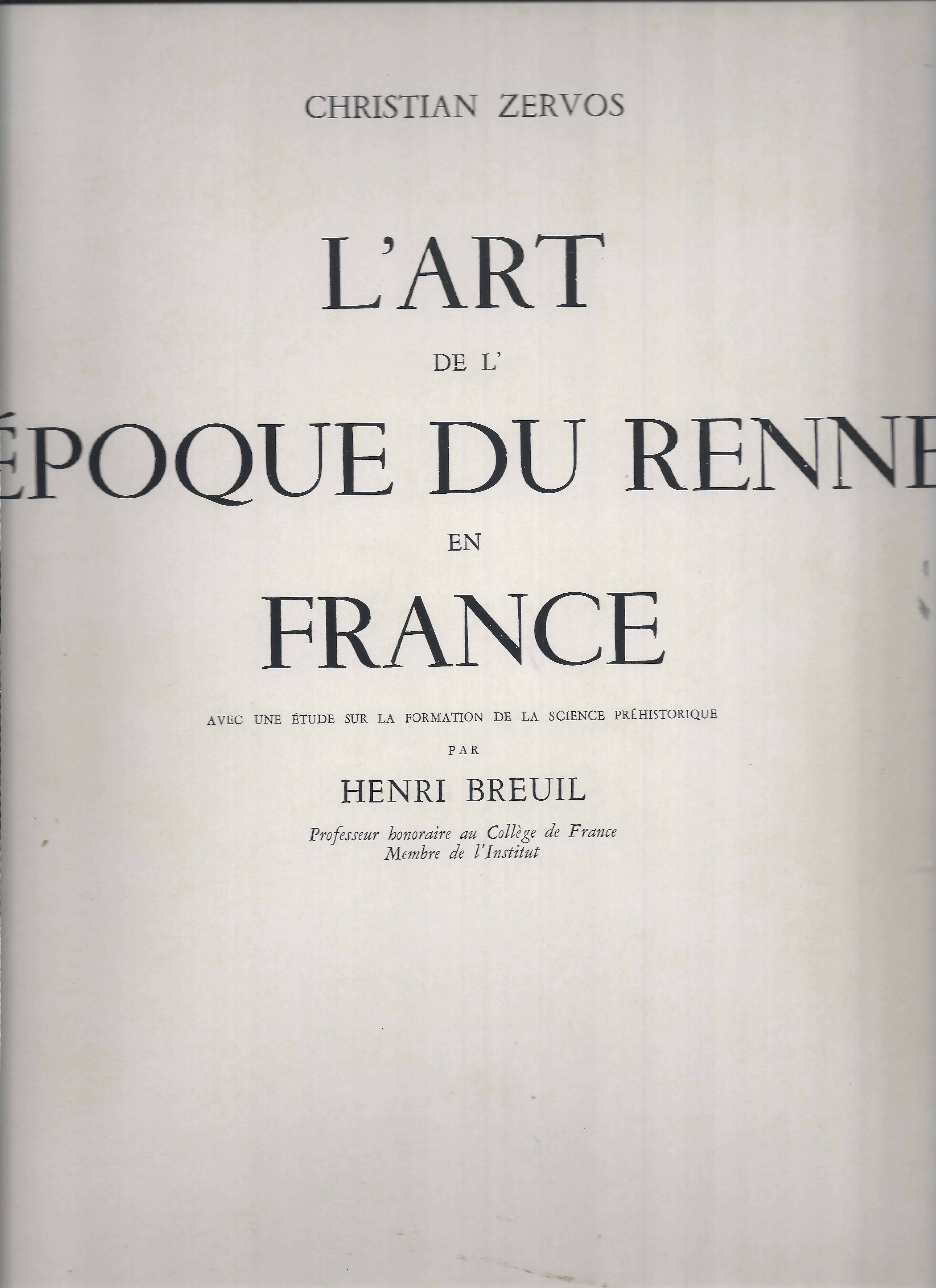 L'art de l'époque du renne en France