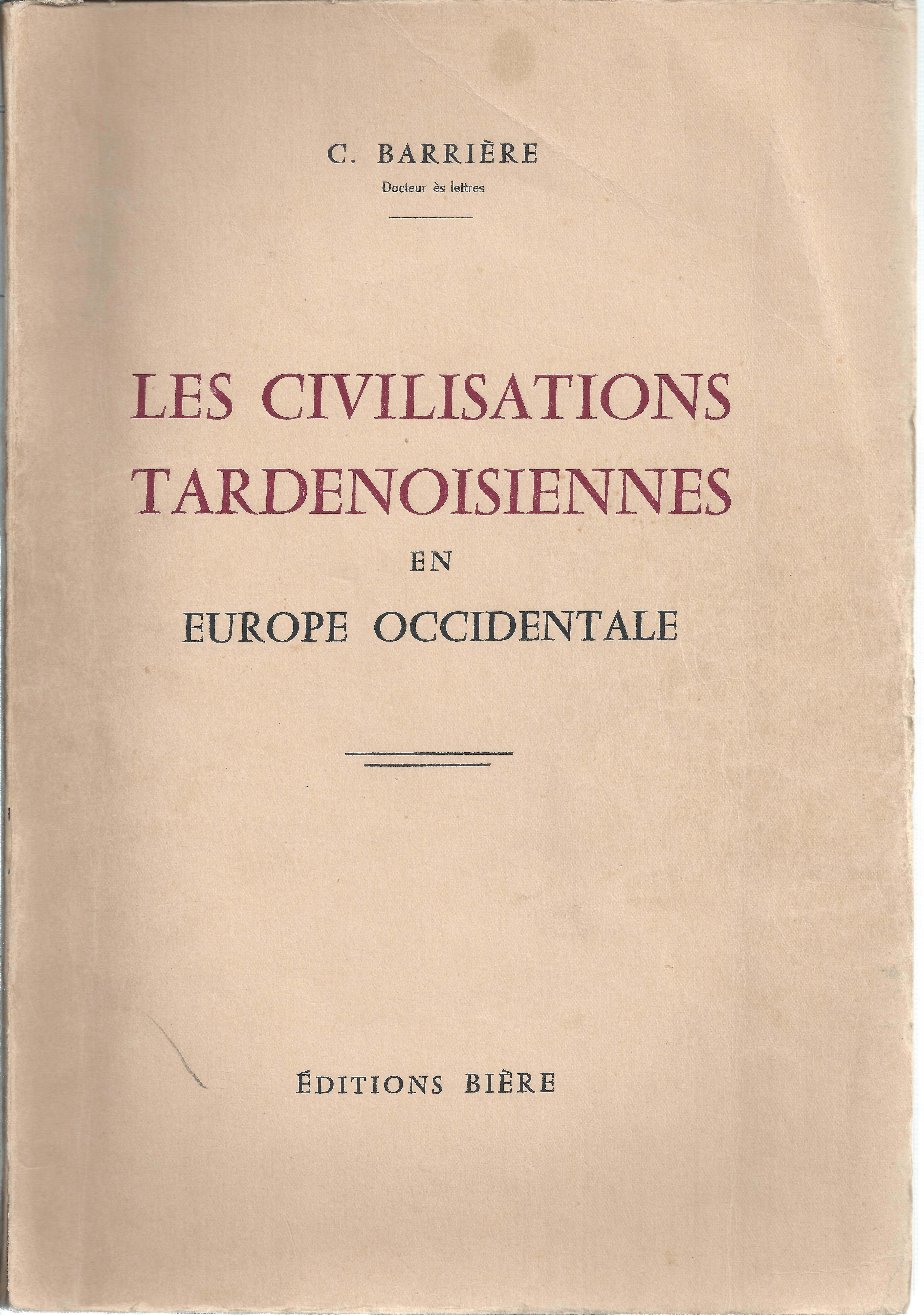Les civilisations Tardenoisiennes en Euope Occidentale