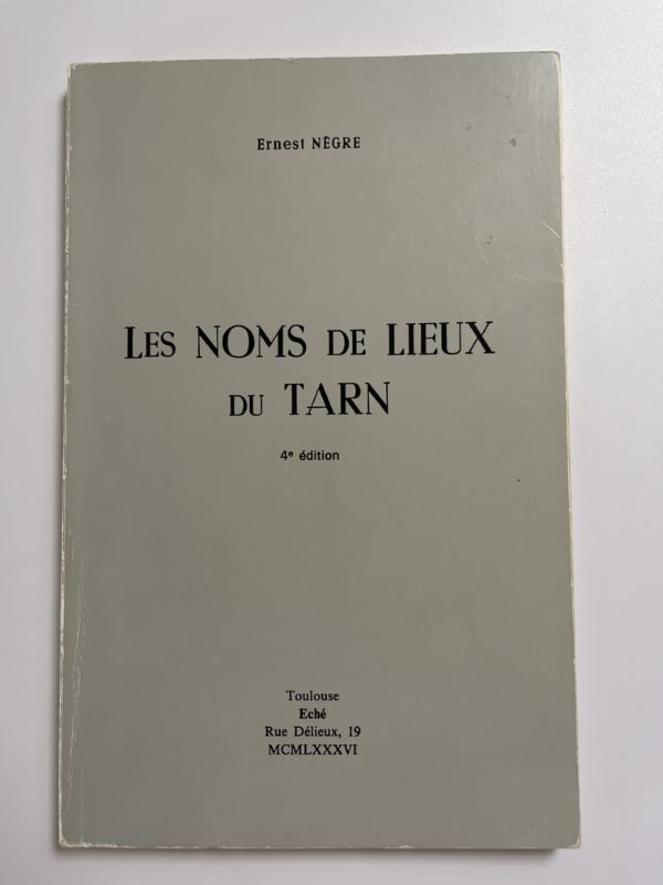 Les noms de lieux du Tarn