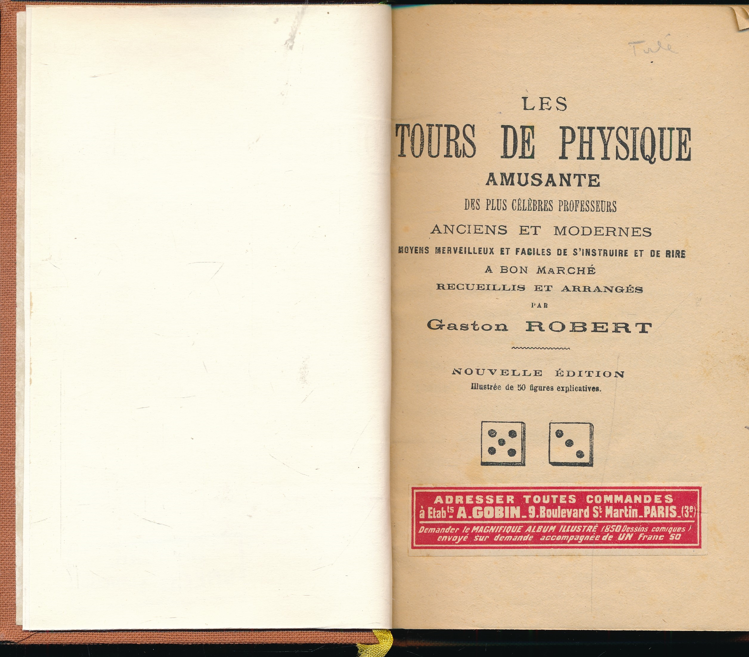 Les tours de physique amusante des plus célèbres professeurs anciens …