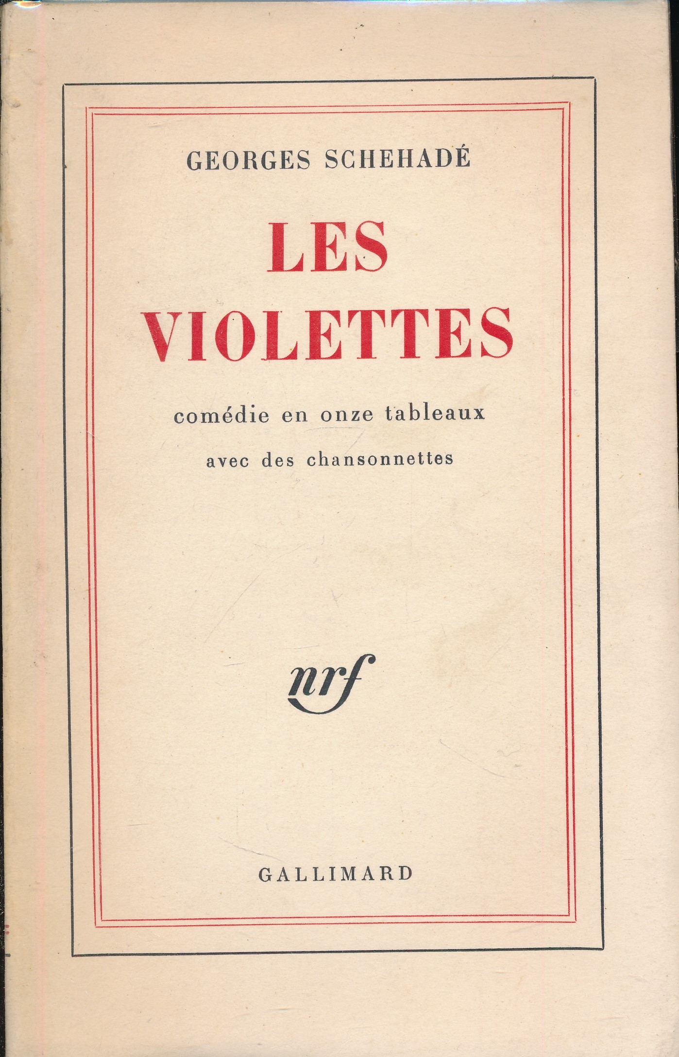 Les violettes. Comédie en 11 tableaux avec des chansonnettes.