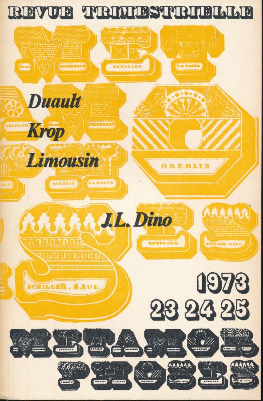 METAMORPHOSES. Revue trimestrielle. Numéro 23 - 24 - 25