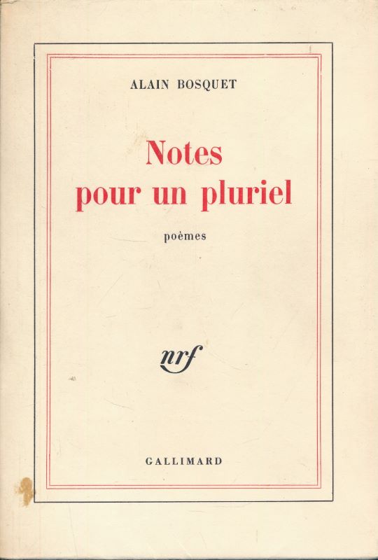 Notes pour un pluriel