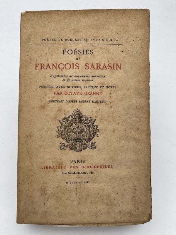 Poésies de François Sarasin