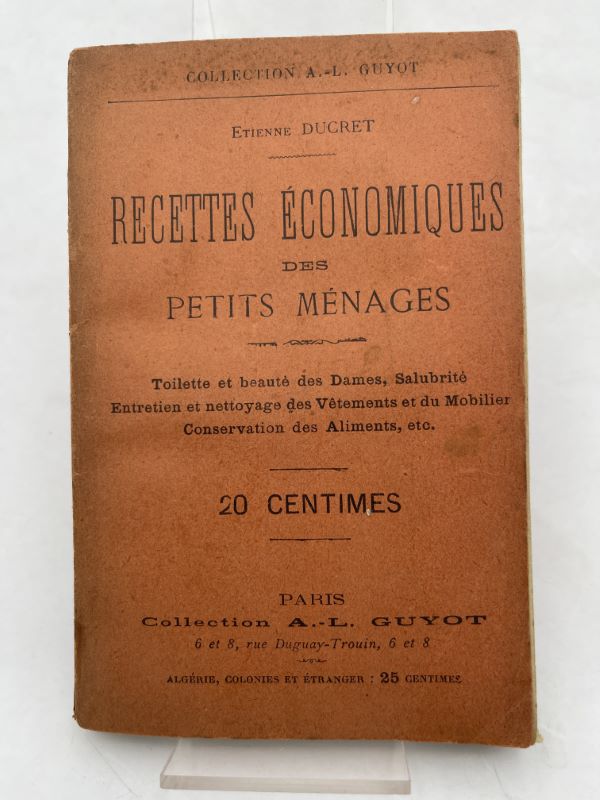 Recette économiques des petits ménages pour la toilette et la …
