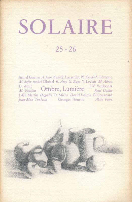 Solaire. 25 - 26