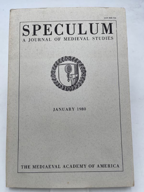 Speculum. A journa lof medieval studies. January 1980