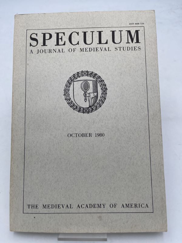 Speculum. A journal of medieval studies. October 1980