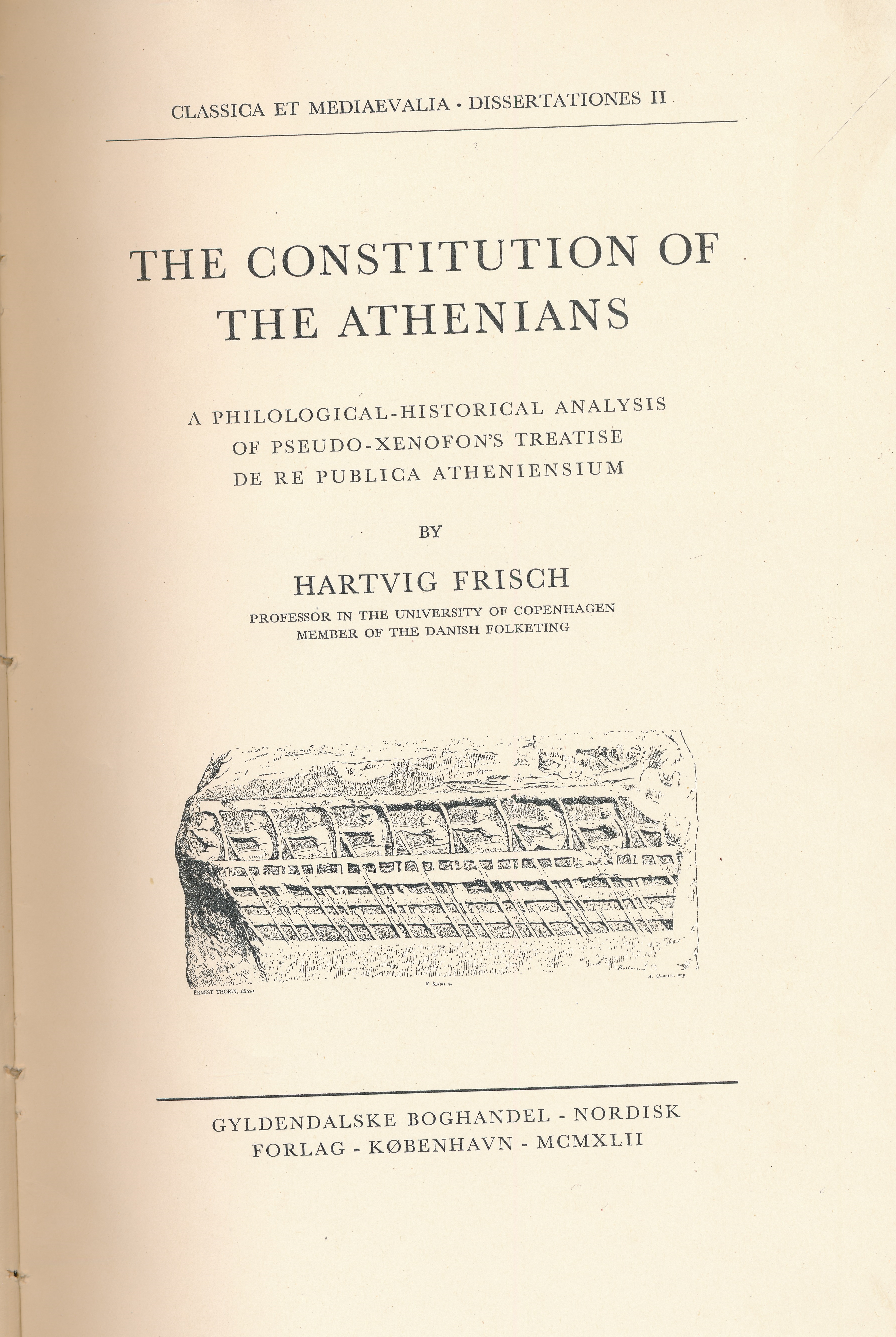 The constitution of the Athenians