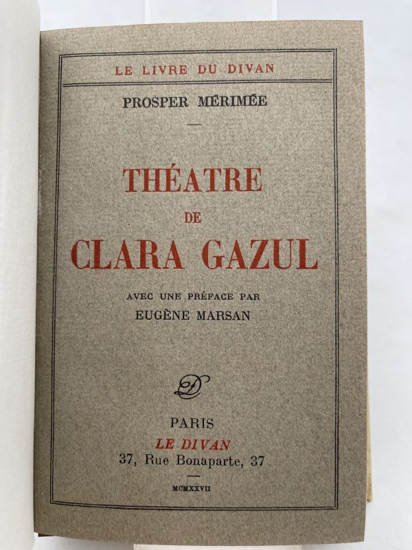 Théâtre de Clara Gazul. Comédie Espagnole