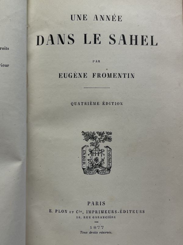 Une année dans le Sahel