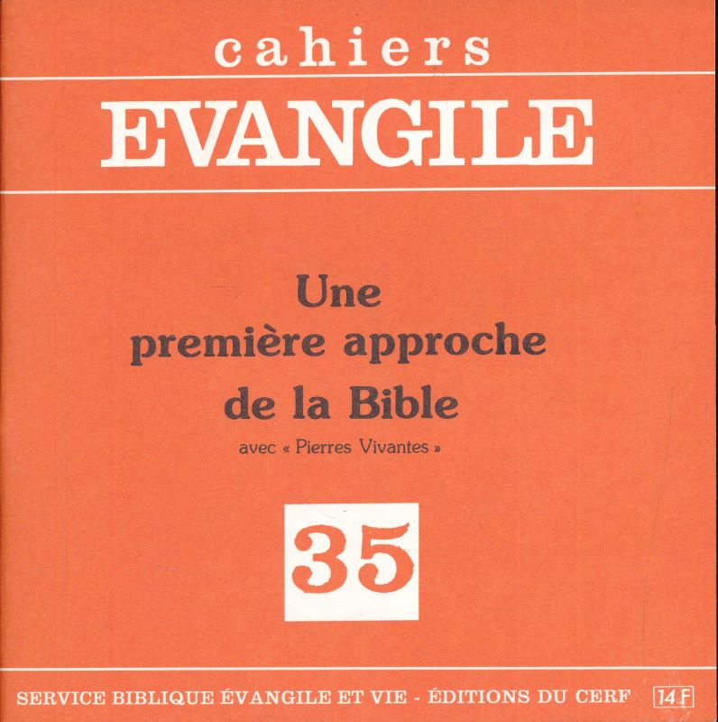 Une première approche de la Bible