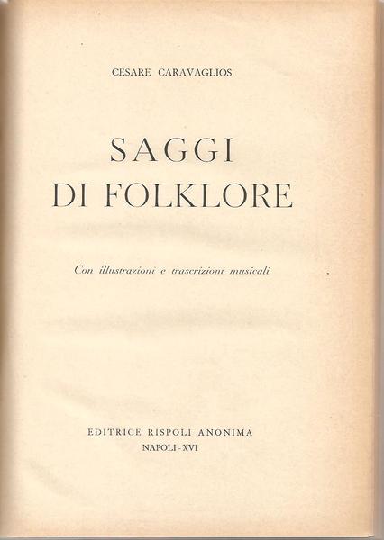 Saggi di Folklore