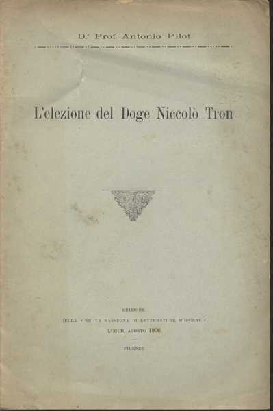 L'Elezione del Doge Niccolo' Tron