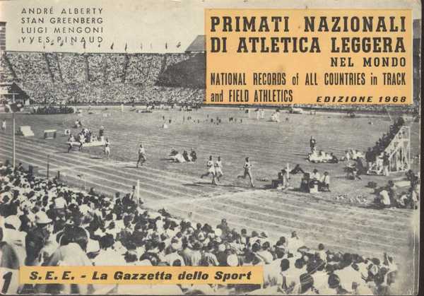 Primati Nazionali di Atletica Leggera nel Mondo edizione 1968
