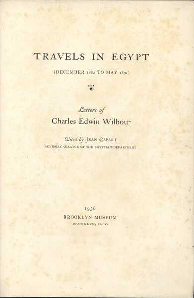 Travels in Egypt (December 1880 to May 1891) Letters of …