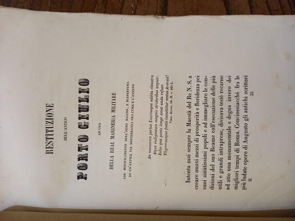 Restituzione dell’antico Porto Giulio ad uso della Real Marineria Militare …