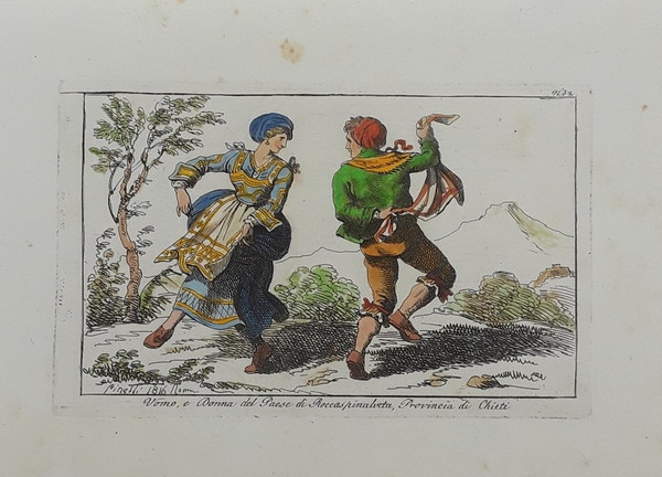 Uomo, e donna del paese di Roccaspinalveta, Provincia di Chieti. …