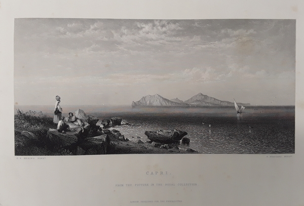 Capri. Incisione in acciaio. HERING - BRANDARD, 1870 ca.