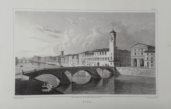 Pisa. Incisionie in acciaio. BATTY inc., 1818.