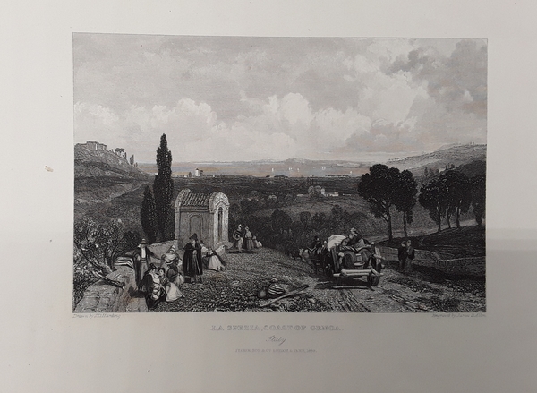 La Spezia, coast of Genoa. Incisione in acciaio. HARDING, 1831.