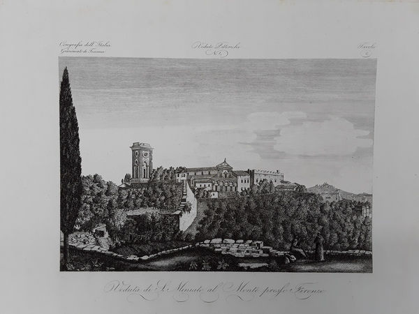 Veduta di S. Miniato al Monte presso Firenze. Incisione in …
