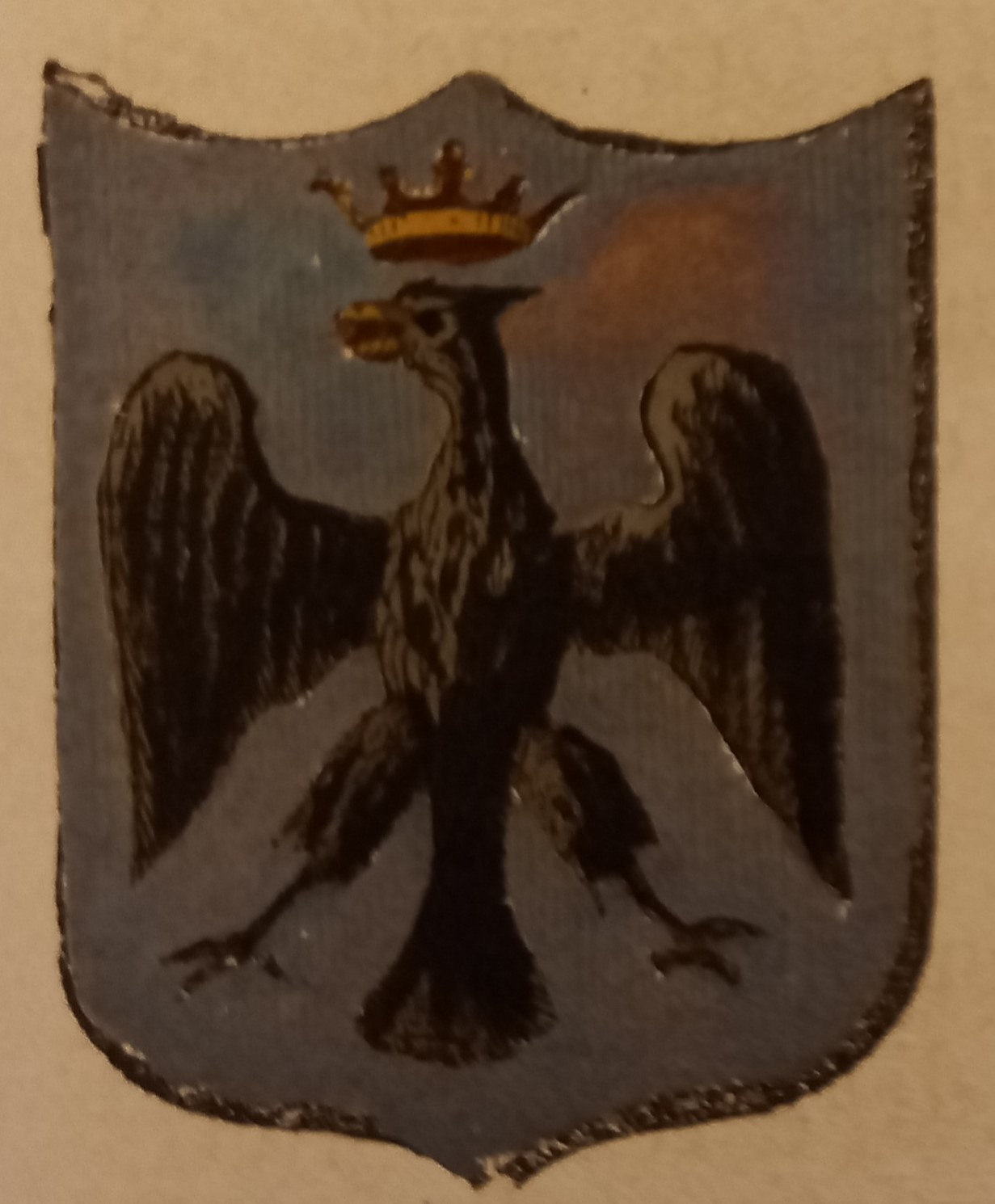 AQUILA (L’). Stemma miniato (senza pagg. di testo).