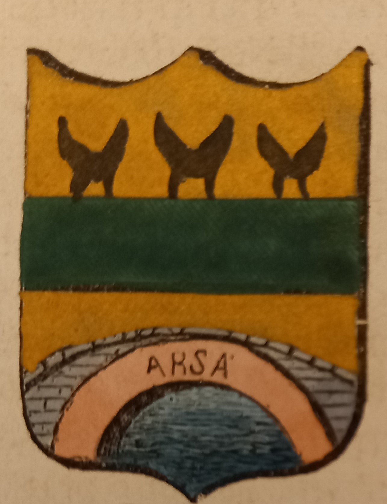 BARBANA (ISTRIA). Stemma miniato. 2 pagg. di testo.