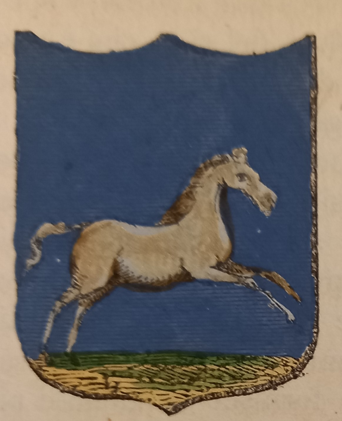 BIANCO (RC). Stemma miniato. 1 pag. di testo in fotocopia.