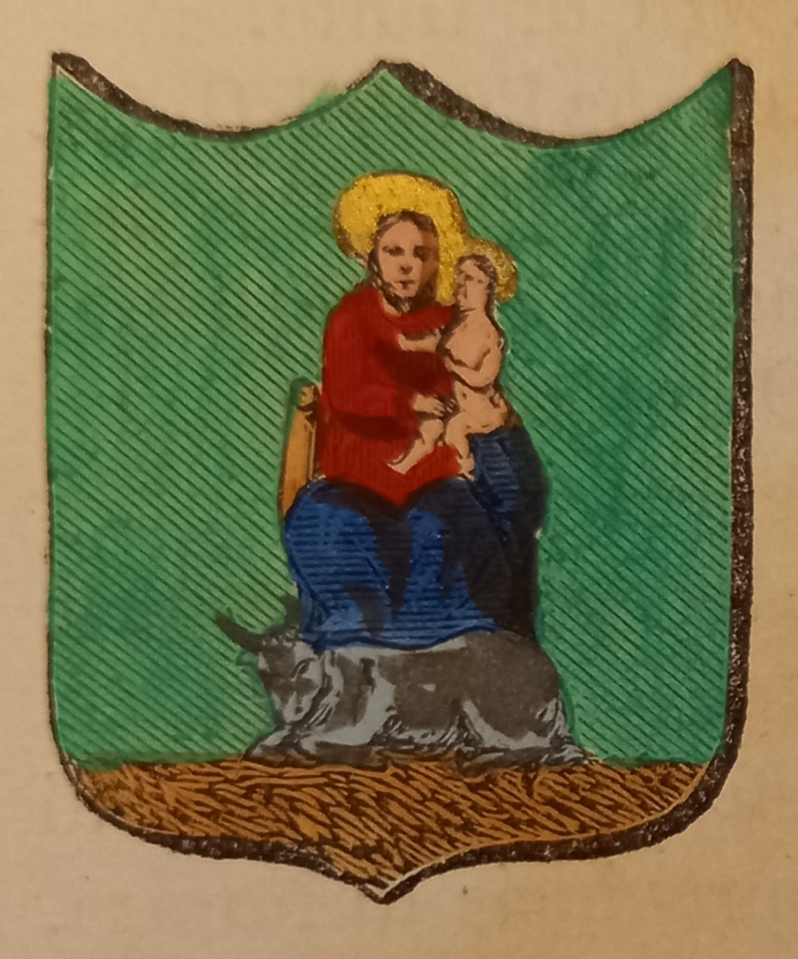 BOVA (RC). Stemma miniato. 1 pag. di testo.