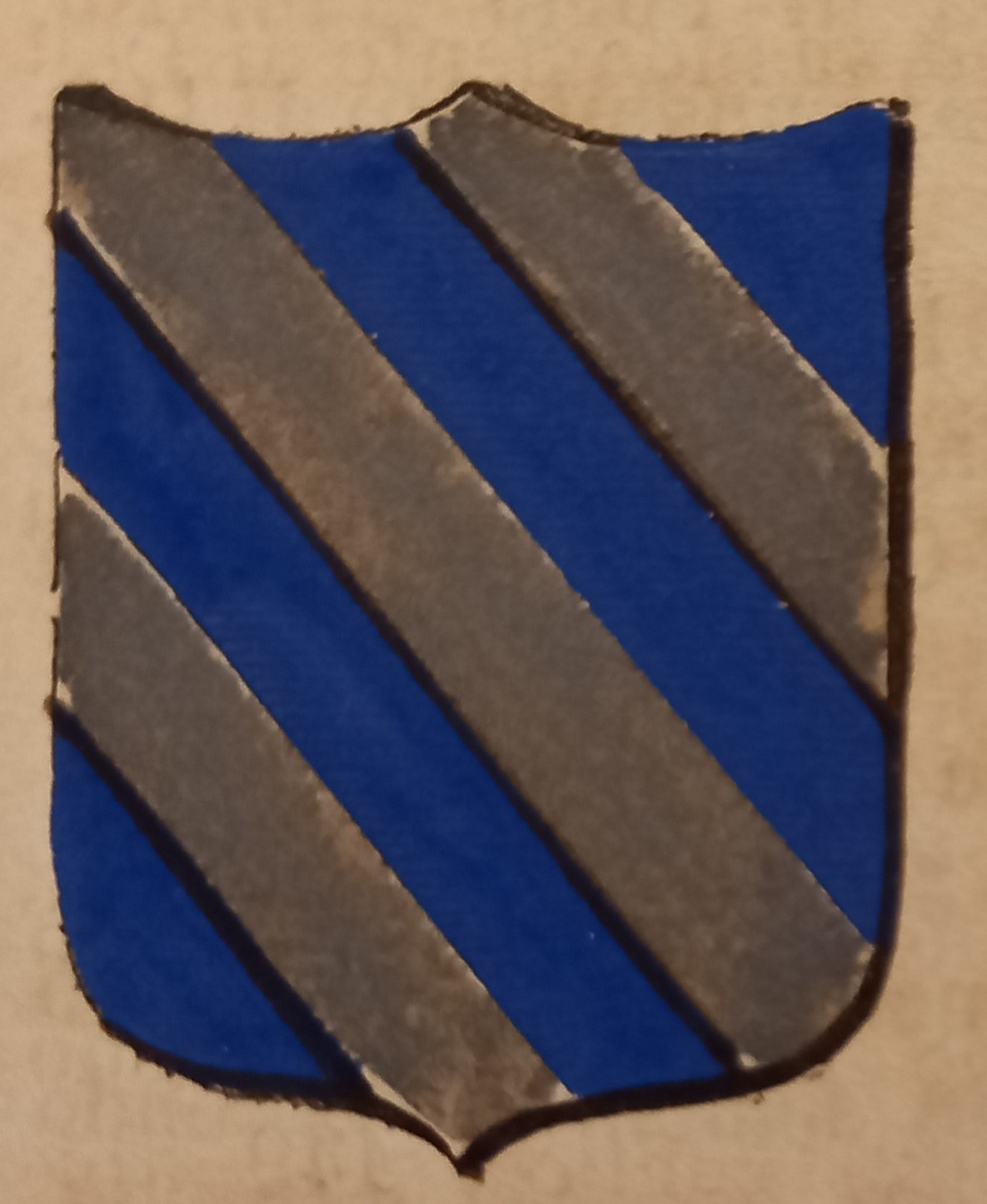 BUGNARA (AQ). Stemma miniato. 2 pagg. di testo.