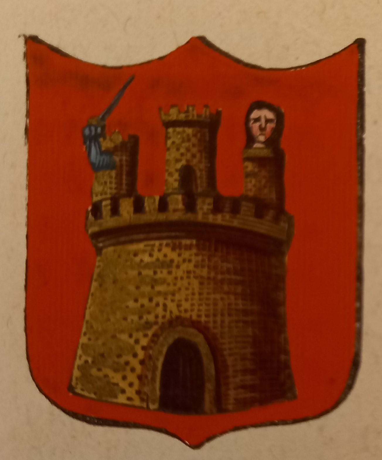 CALTANISSETTA. Stemma miniato. 6 pagg. di testo.