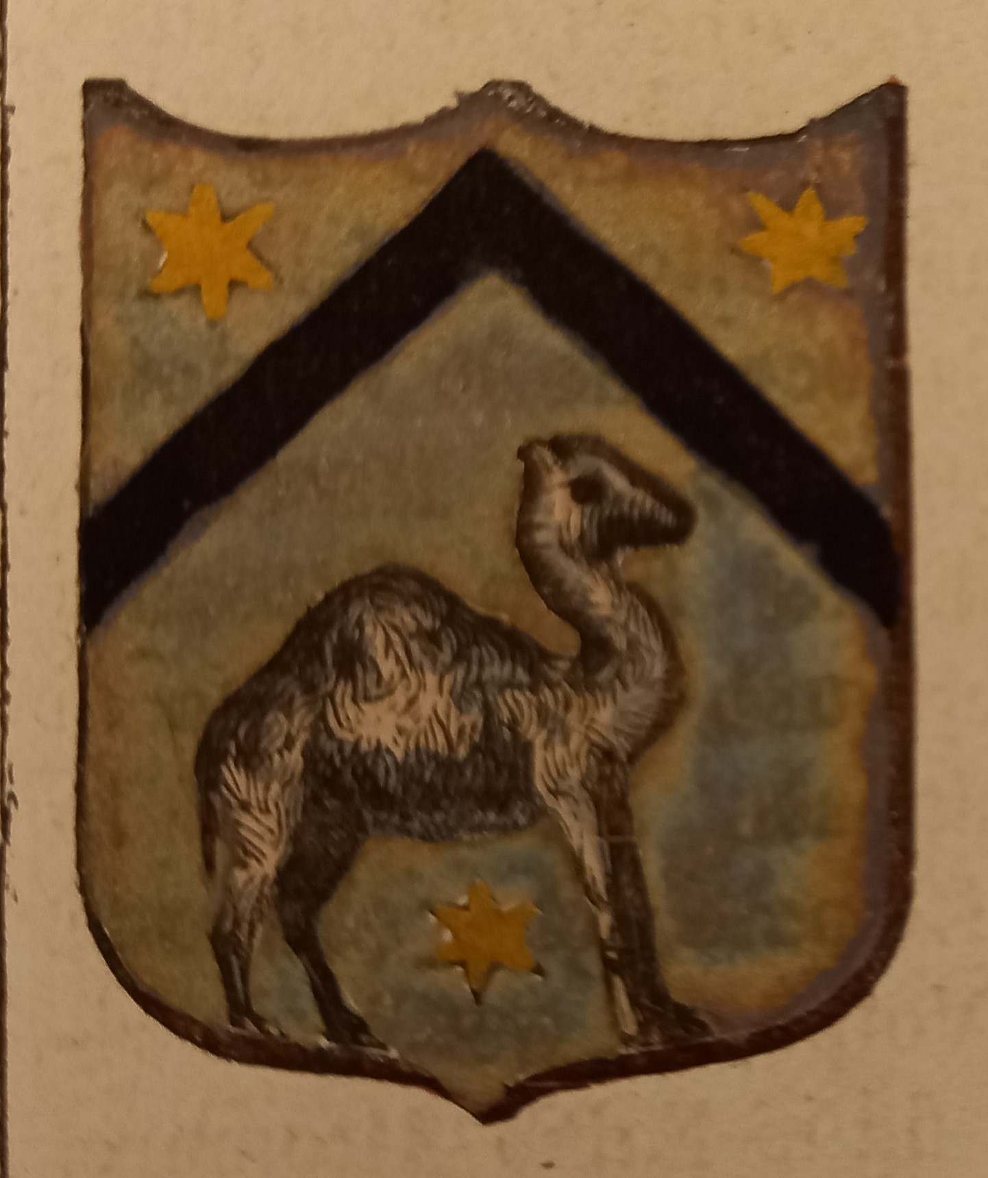 CAMELI (IS). Stemma miniato. 1 pag. di testo.