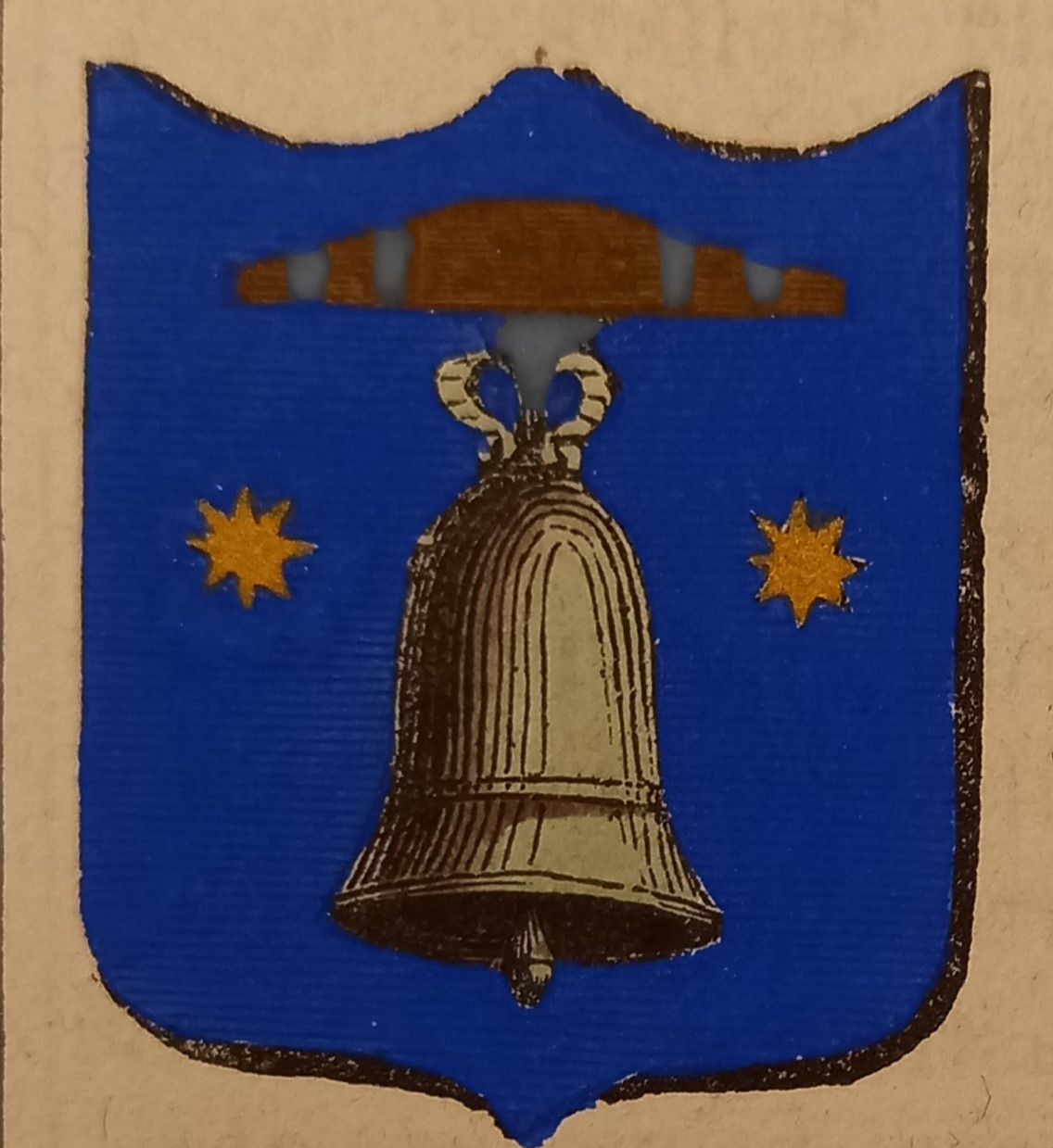 CAMPAGNATICO (GR). Stemma miniato. 2 pagg. di testo.