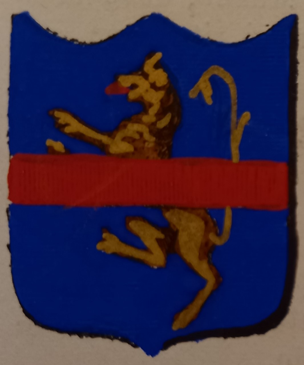 CARMIGNANO (PO). Stemma miniato. 1 pag. di testo.