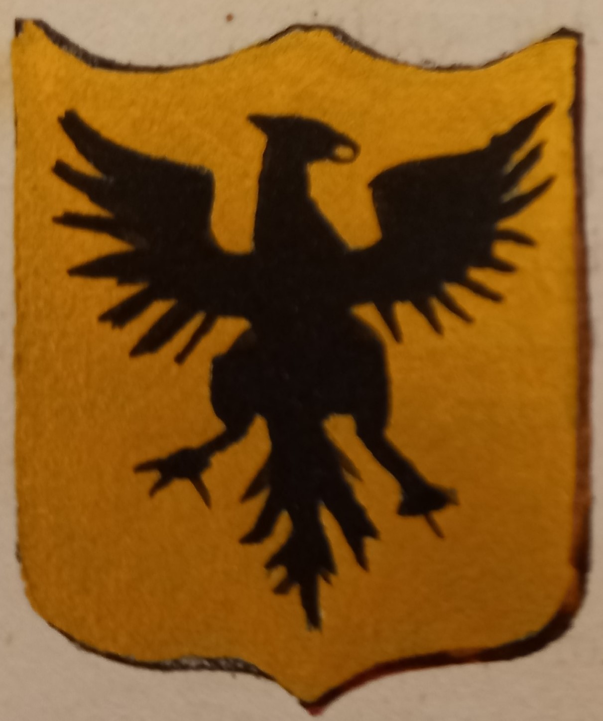 CASALBORGONE (TO). Stemma miniato. 2 pagg. di testo.