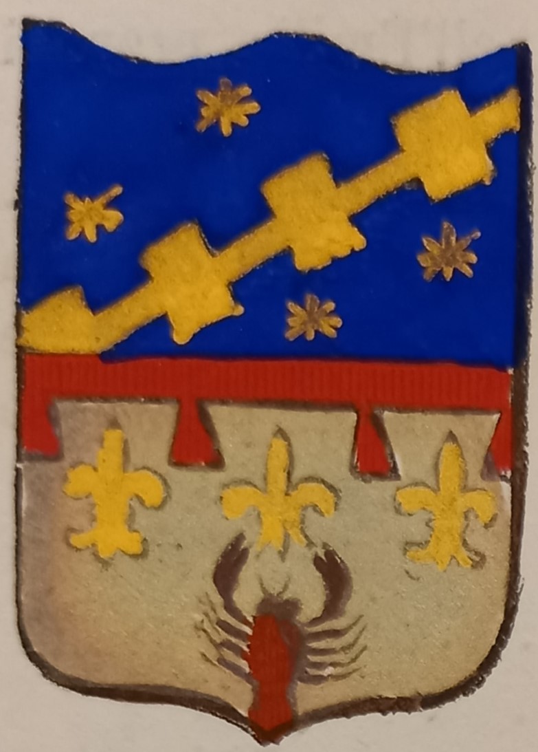 CENTO (FE). Stemma miniato. 2 pagg. di testo.