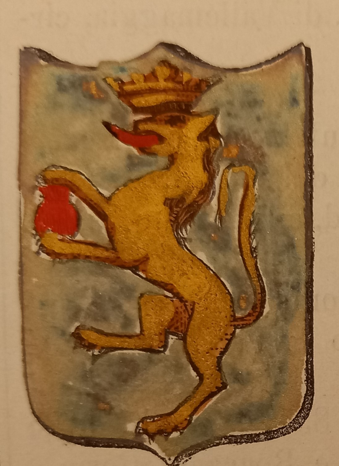 CORLEONE (PA). Stemma miniato. 2 pagg. di testo.