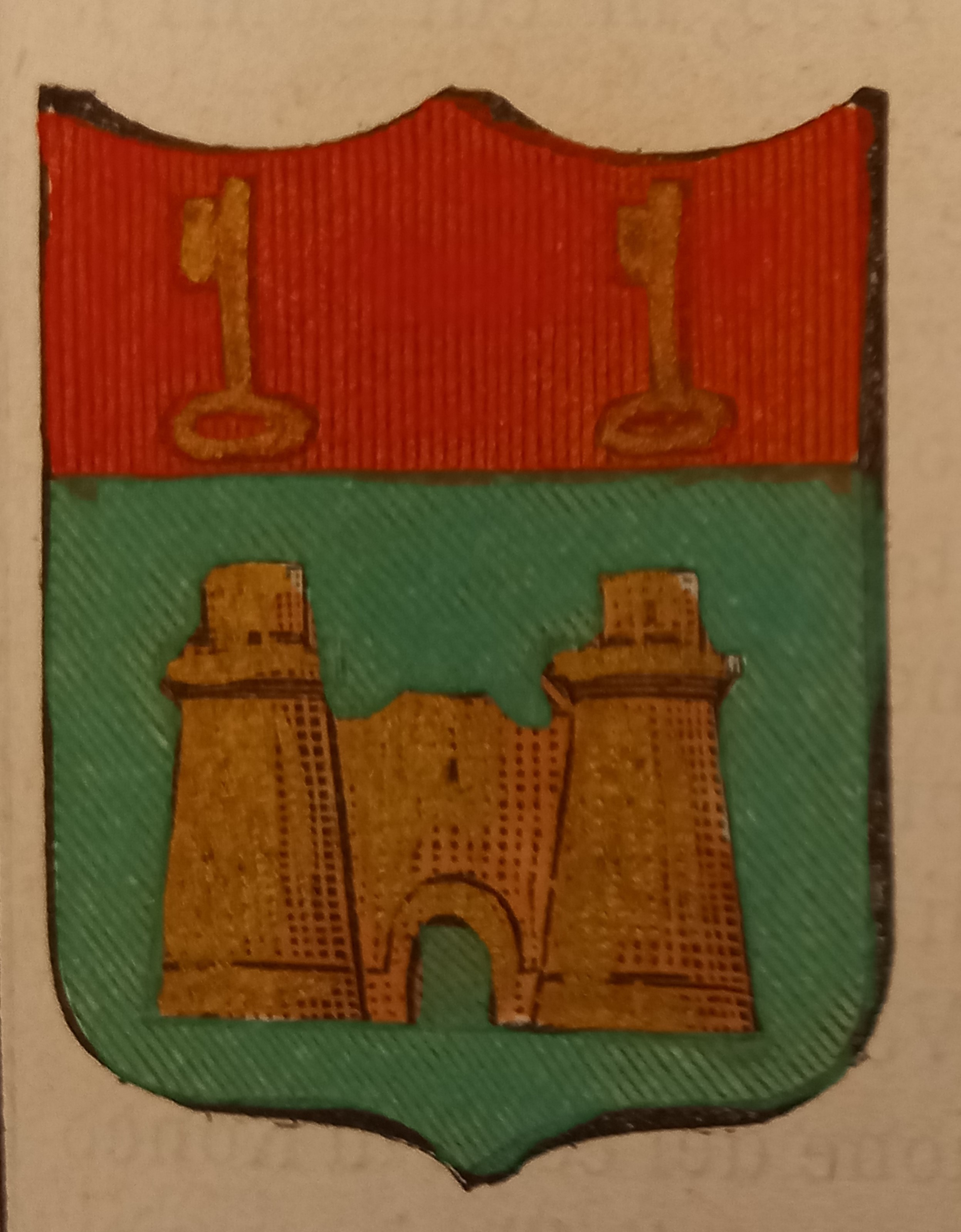 CORTE (CORSICA). Stemma miniato. 3 pagg. di testo.