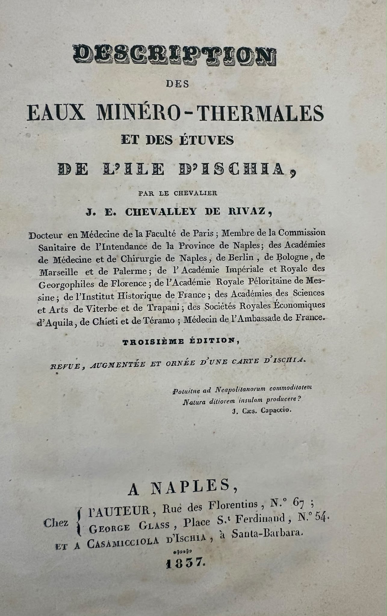 Description des eaux minero - thermales et des étuves de …