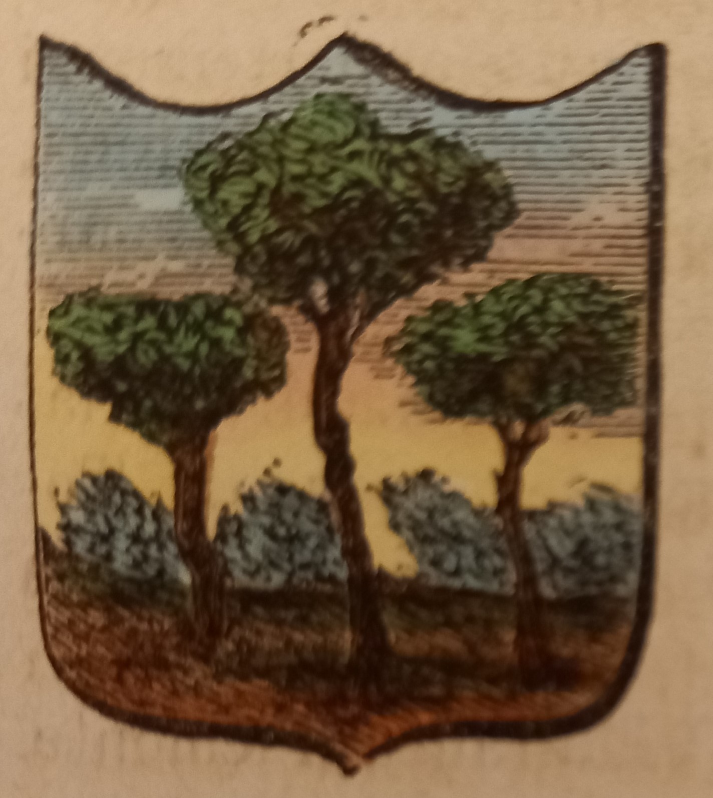 GAIOLE IN CHIANTI (SI). Stemma miniato. 1 pag. di testo.