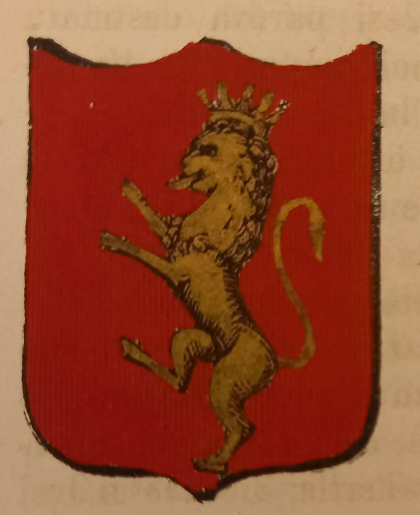 JESI (AN). Stemma miniato. 4 pagg. di testo.