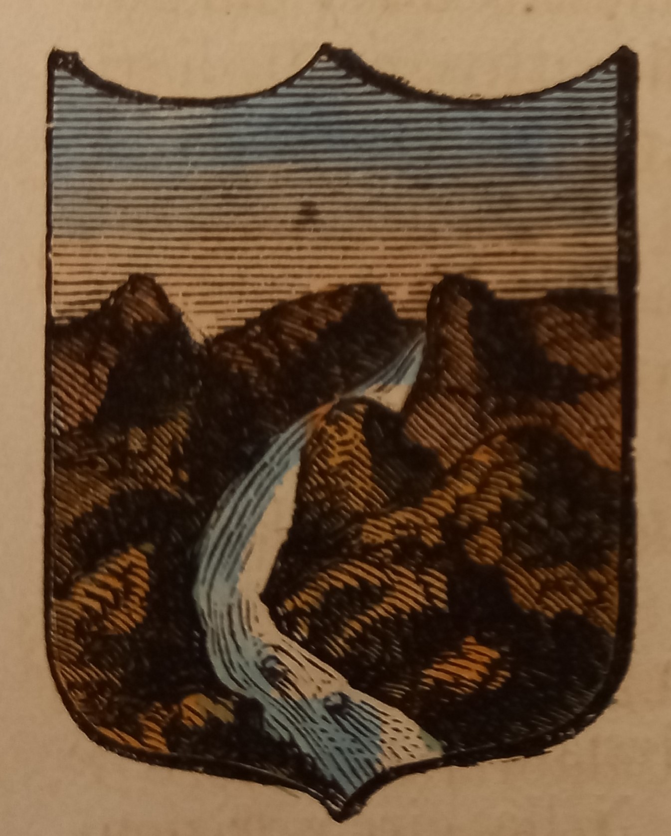 LAURENZANA (PZ). Stemma miniato. 1 pag. di testo.