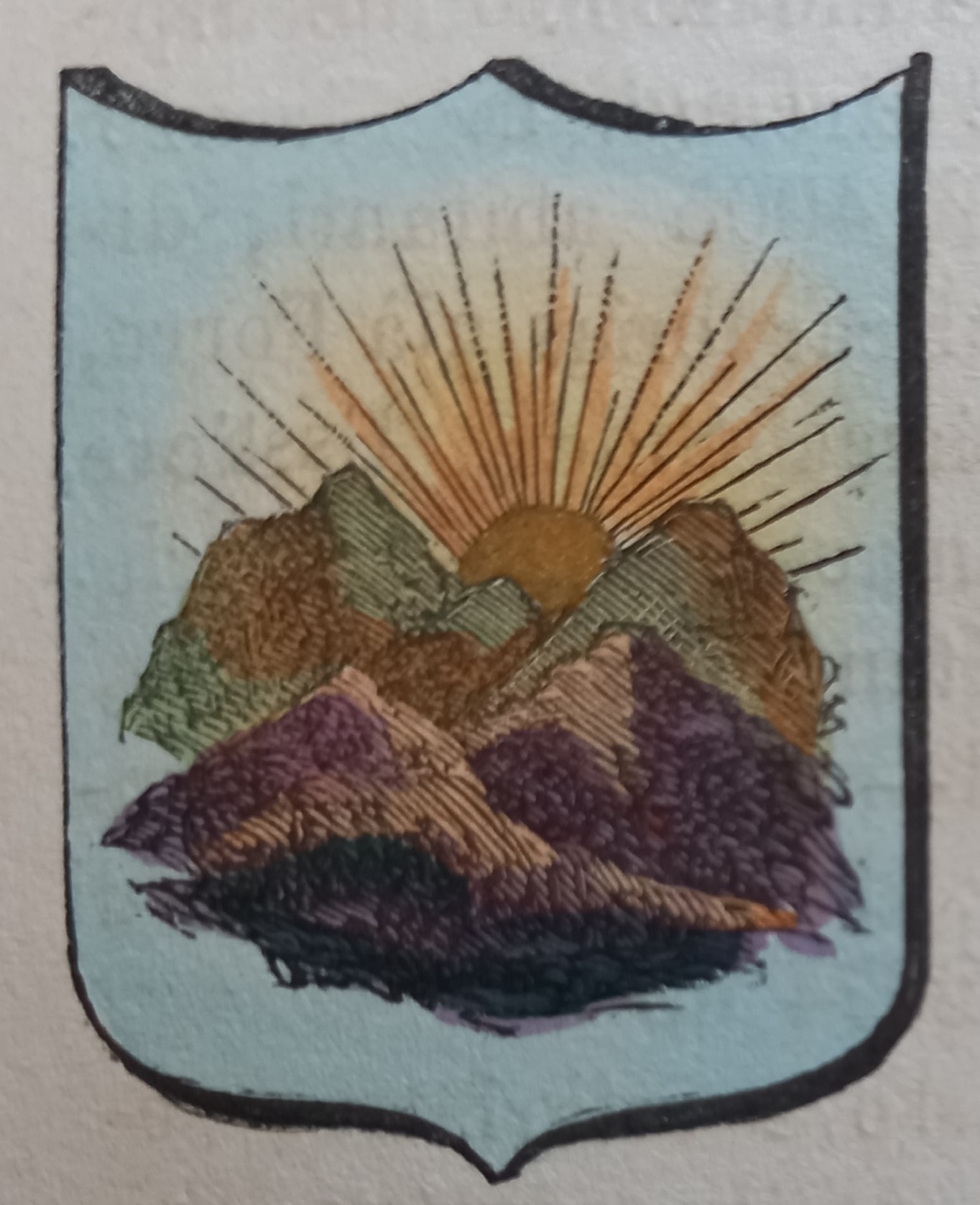 LUMEZZANE SANT’APOLLONIO (BS). Stemma miniato. 1 pag. di testo.